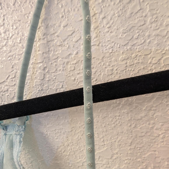 Free People Elegant Lace Trim Bralette in Light Blue Size Small - Picture 6 of 8